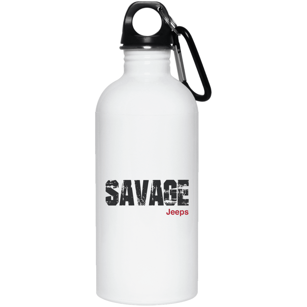 Savage Jeeps 23663 20 oz. Stainless Steel Water Bottle