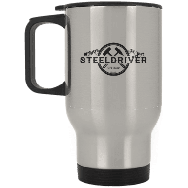 Steeldriver Silver Stainless Travel Mug