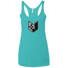 Wicked Jeeps NM Blk & Grey NL6733 Next Level Ladies' Triblend Racerback Tank