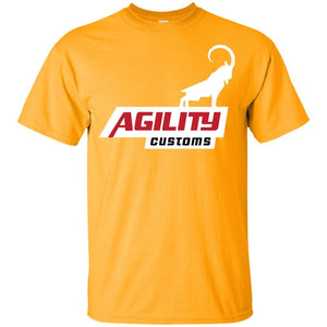 Agility Customs white logo G200B Gildan Youth Ultra Cotton T-Shirt