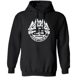 MWJT-25-years white logo G185 Pullover Hoodie