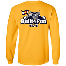Built4Fun grey 2-sided print G240 Gildan LS Ultra Cotton T-Shirt