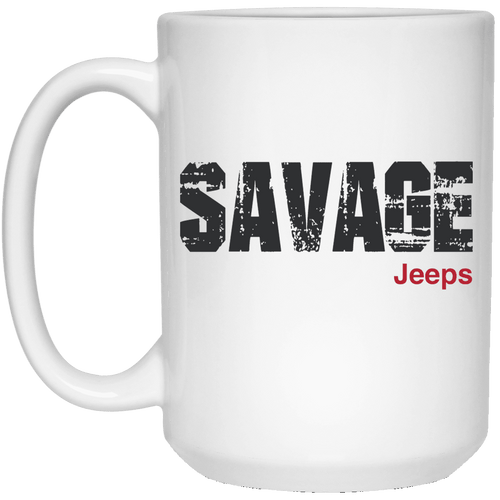 Savage Jeeps 21504 15 oz. White Mug
