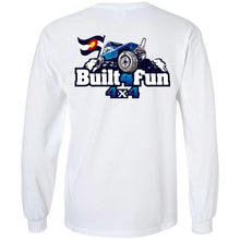 Built4Fun blue 2-sided print G240 Gildan LS Ultra Cotton T-Shirt