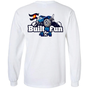Built4Fun blue 2-sided print G240 Gildan LS Ultra Cotton T-Shirt