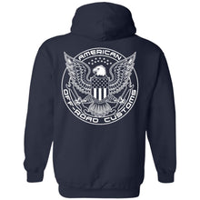 AORC Vertical white 2-sided print G185 Pullover Hoodie 8 oz.