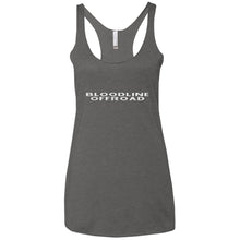 Bloodline Offroad white logo NL6733 Next Level Ladies' Triblend Racerback Tank