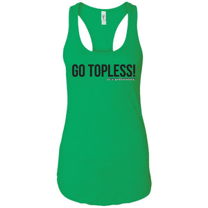 JeepDaddy Go Topless Ladies' Ideal Racerback Tank