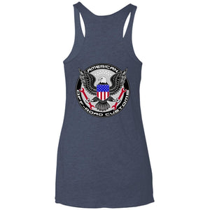 American Off-Road 2-sided print NL6733 Next Level Ladies' Triblend Racerback Tank