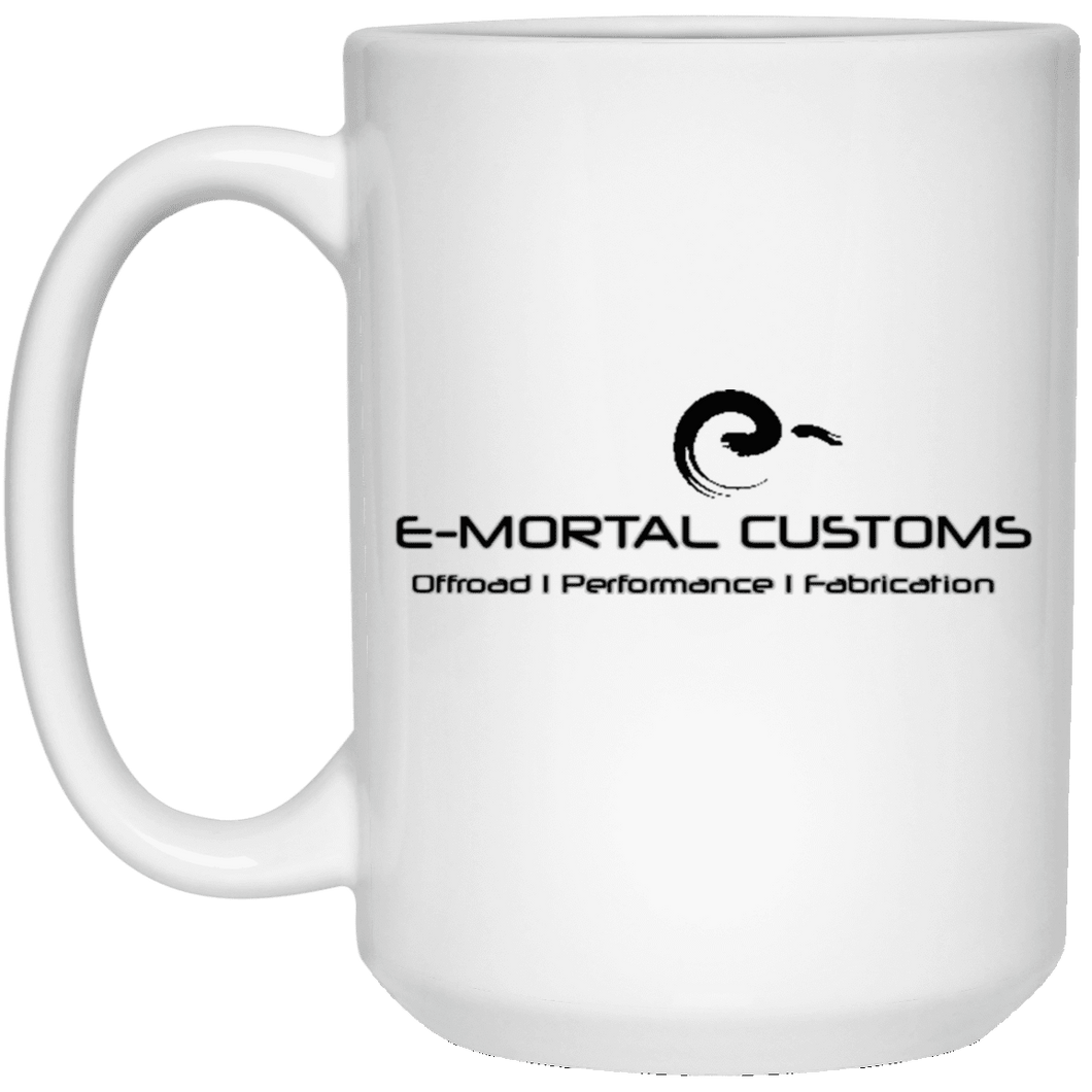 E-Mortal Dye Sublimation 21504 15 oz. White Mug