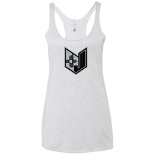 Wicked Jeeps NM Blk & Grey NL6733 Next Level Ladies' Triblend Racerback Tank