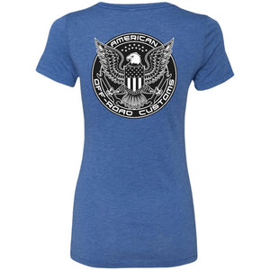 AmericanOffroadCustoms Horizontal NL6710 Ladies' Triblend T-Shirt