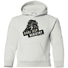 Gobi Jeep Registry Logo G185B Gildan Youth Pullover Hoodie