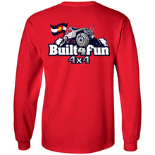Built4Fun grey 2-sided print G240 Gildan LS Ultra Cotton T-Shirt