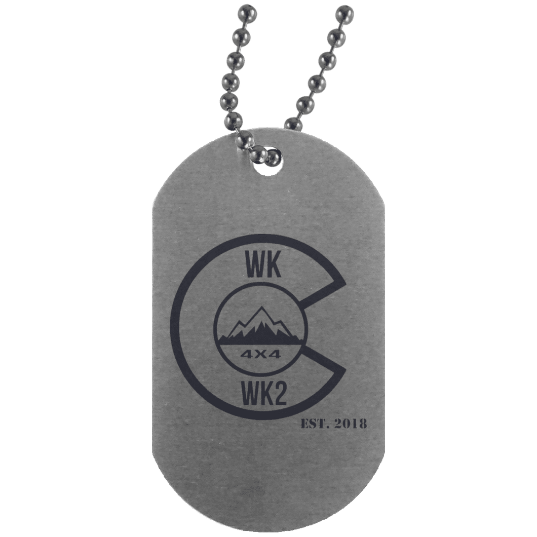 Colorado WK WK2 UN4004 Silver Dog Tag