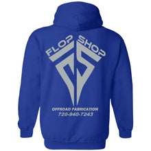 Flop Shop gray logo 2-sided print G185 Gildan Pullover Hoodie 8 oz.