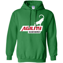 Agility Customs white logo G185 Gildan Pullover Hoodie 8 oz.