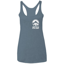 Under The Son Racing 2-sided print NL6733 Next Level Ladies' Triblend Racerback Tank