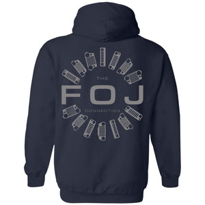 FOJ 2-sided print G185 Gildan Pullover Hoodie 8 oz.