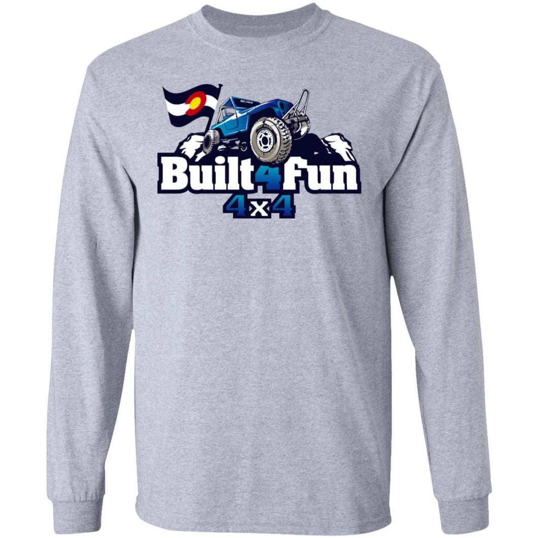 Built4Fun blue G240 Gildan LS Ultra Cotton T-Shirt