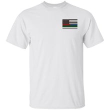 Unity Flag front & Jeeps Against Veteran Suicide back G200 Gildan Ultra Cotton T-Shirt