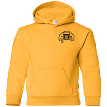 ASJC black logo 2-sided print G185B Gildan Youth Pullover Hoodie