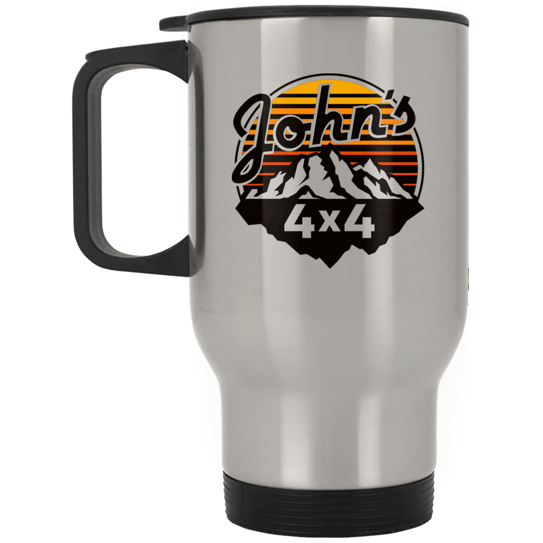John's 4x4 XP8400S Silver Stainless Travel Mug