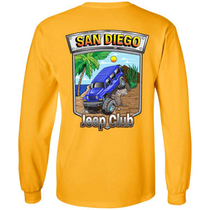 San Diego jeep club 2-sided print 2-sided print G240 Gildan LS Ultra Cotton T-Shirt