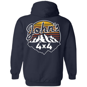John's 4x4 2-sided print G185 Gildan Pullover Hoodie 8 oz.
