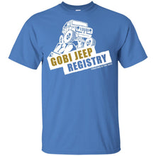 Gobi Jeep Registry white logo G200B Gildan Youth Ultra Cotton T-Shirt