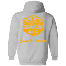 John's 4x4 BADASSERY Mountains 2-sided print G185 Gildan Pullover Hoodie 8 oz.