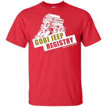 Gobi Jeep Registry white logo G200B Gildan Youth Ultra Cotton T-Shirt
