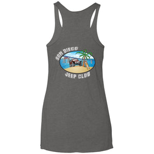 SDJC 2-sided print NL6733 Next Level Ladies' Triblend Racerback Tank
