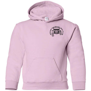 ASJC black logo 2-sided print G185B Gildan Youth Pullover Hoodie