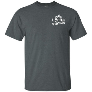 Lifted Station white logo G200 Gildan Ultra Cotton T-Shirt