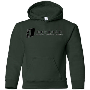D3 Offroad white border G185B Gildan Youth Pullover Hoodie