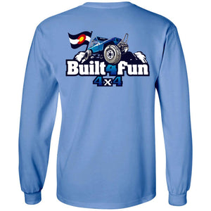 Built4Fun blue 2-sided print G240 Gildan LS Ultra Cotton T-Shirt