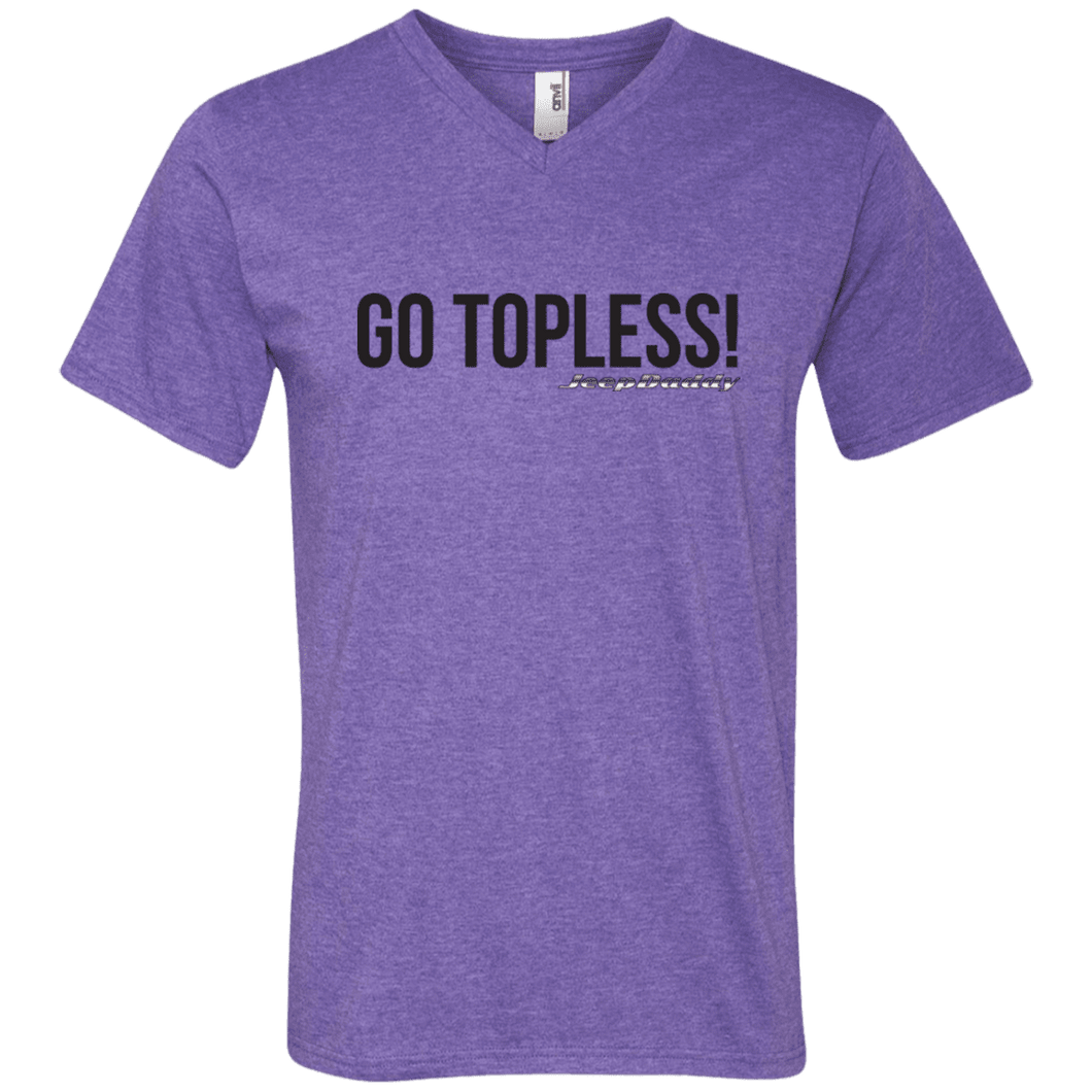 JeepDaddy Go Topless V-Neck T-Shirt
