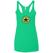 JSK_Star 2-sided print NL6733 Next Level Ladies' Triblend Racerback Tank