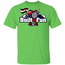 Built4Fun red G500B Gildan Youth 5.3 oz 100% Cotton T-Shirt