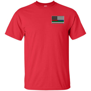 Unity Flag front, Jeeps Against Veteran Suicide back G200 Gildan Ultra Cotton T-Shirt