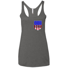 American Off-Road 2-sided print NL6733 Next Level Ladies' Triblend Racerback Tank