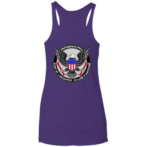 American Off-Road 2-sided print NL6733 Next Level Ladies' Triblend Racerback Tank