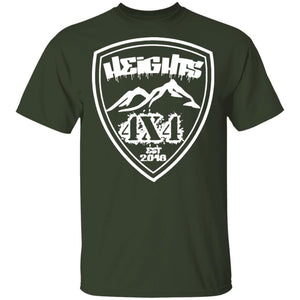 Heights 4x4 crest white logo G500 Gildan 5.3 oz. T-Shirt