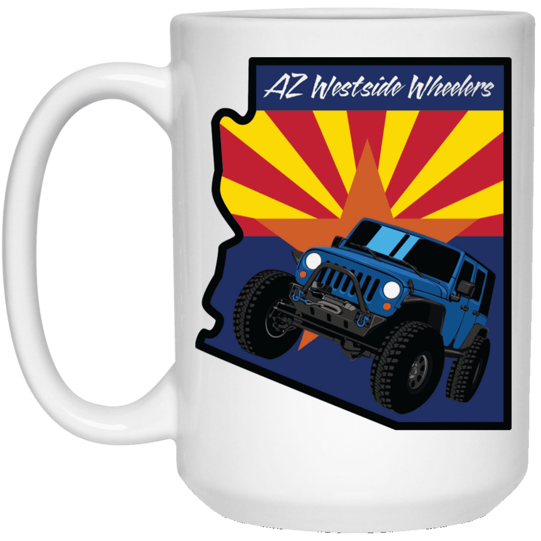 AZ Westside Wheelers 21504 15 oz. White Mug