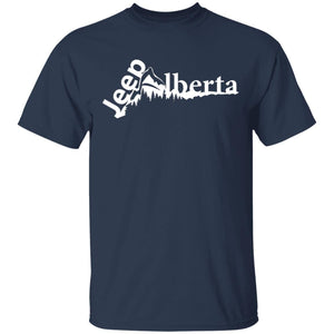 Jeep Alberta white logo G500 Gildan 5.3 oz. T-Shirt