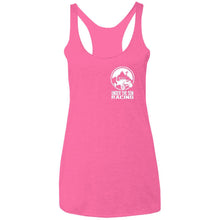 Under The Son Racing 2-sided print NL6733 Next Level Ladies' Triblend Racerback Tank