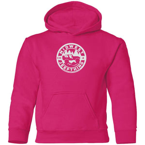 MWJT CH white logo G185B Youth Pullover Hoodie