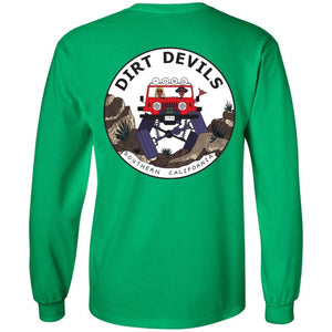 Dirt Devils Jeep Club 2-sided print G240 LS Ultra Cotton T-Shirt