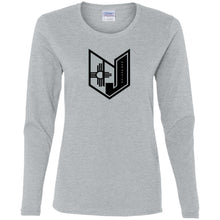 Wicked Jeeps NM Blk & Grey G540L Gildan Ladies' Cotton LS T-Shirt